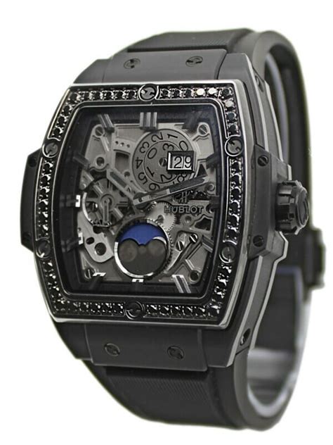 hublot spirit of big bang moonphase all black|hublot big bang chronograph.